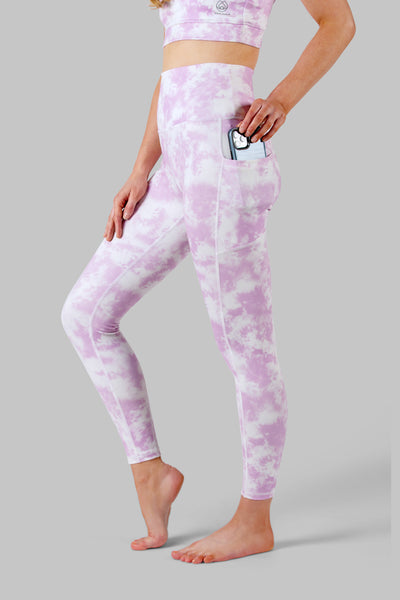 Dream High-waist 2 Pocket Yoga leggings - Purple - Ebru Evrim